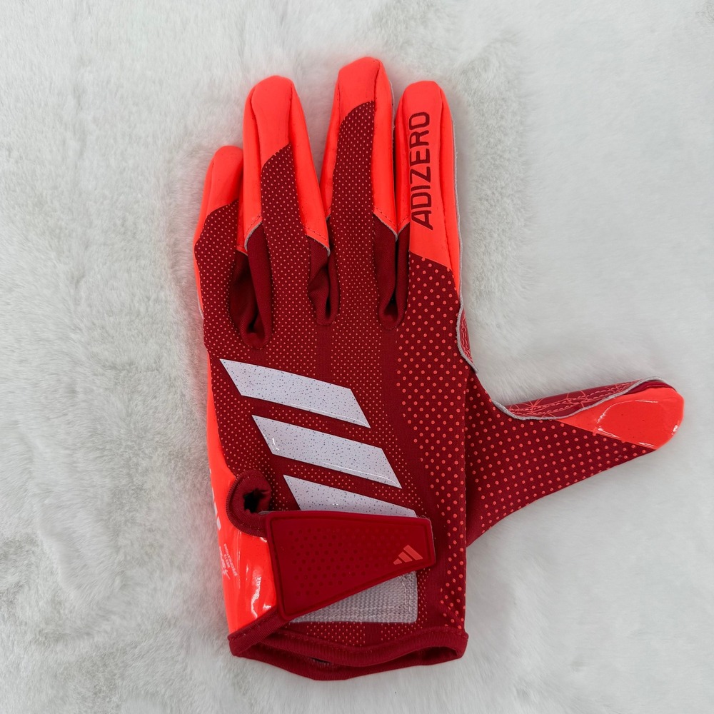 Adidas Adizero Football Glove Mens 2XL LEFT GLOVE ONLY‎ Red Orange Receiver